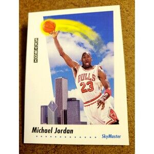 1991-92 Skybox MICHAEL JORDAN SkyMaster Basketball Card #583 Chicago Bulls HOF